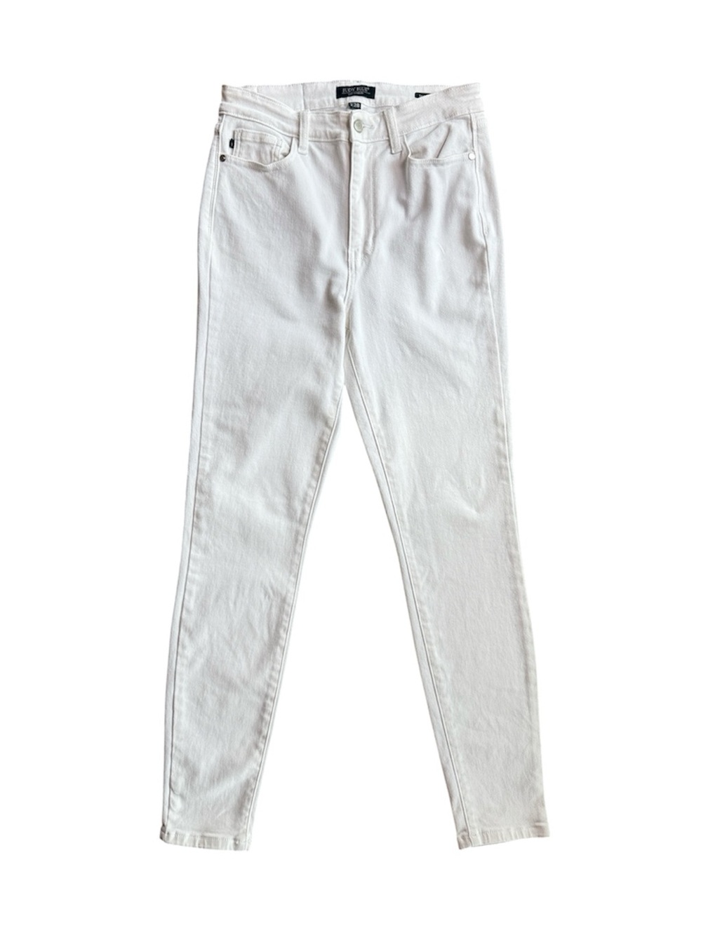 Judy Blue women's high-waisted white skinny jeans 7/28